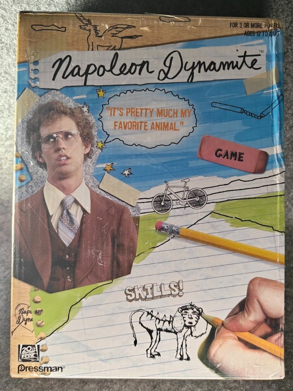 Napoleon Dynamite Drawing Guessing Party Game Pressman NEW SEALED